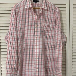 Banana Republic Red and White Plaid Shirt